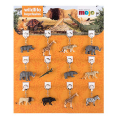 Mojo Display Nøglering savanne (36 stk.), Vilde dyr