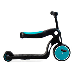 Asalvo Trehjulet cykel 5 i 1 Ride and role, Aqua