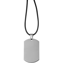 Decommissioned - Necklace with Stainless Steel Pendant