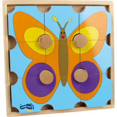 Decommissioned - Wooden Puzzle Bear & Butterfly